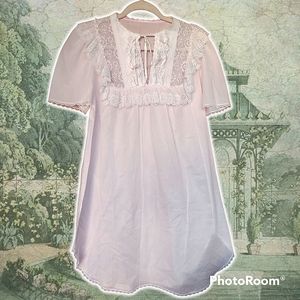 Vintage pastel lace nightgown